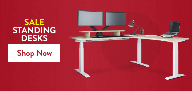 Save on ergonomic sit stand desks.