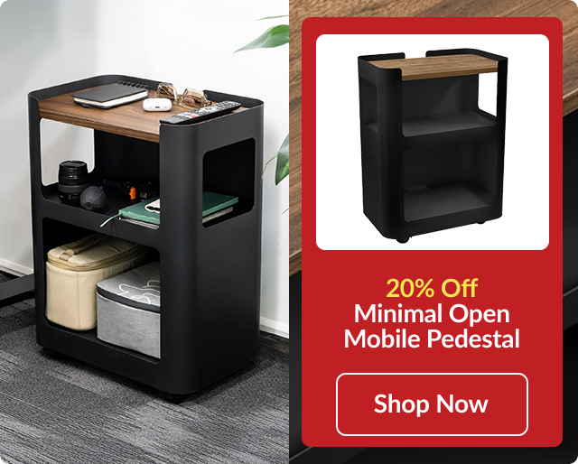 Save 20% On Minimal Open Mobile Pedestals
