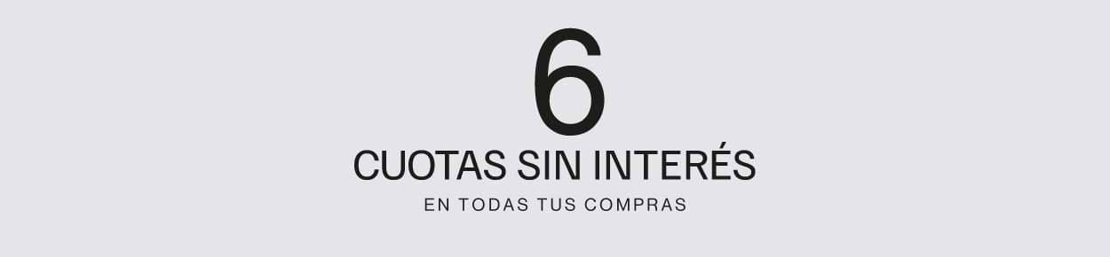 6 CUOTAS SIN INTERÉS EN COMPRAS SUPERIORES A $190.000