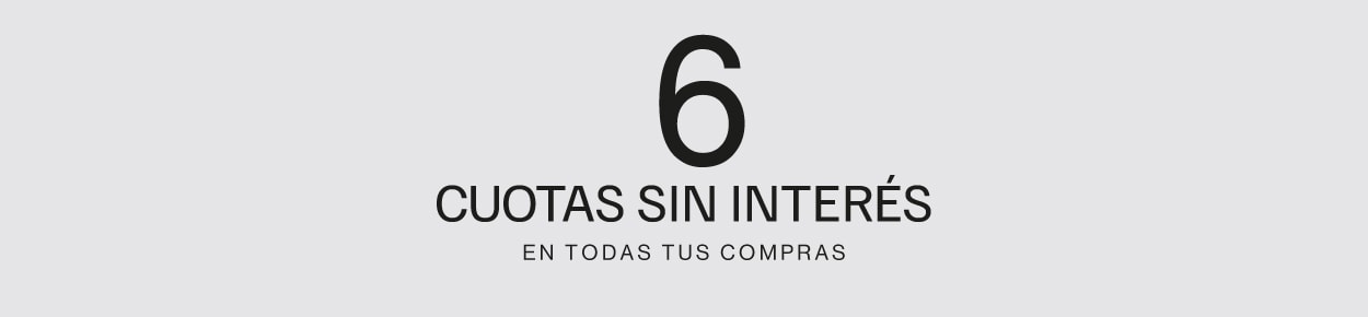 6 CUOTAS SIN INTERÉS EN COMPRAS SUPERIORES A $190.000