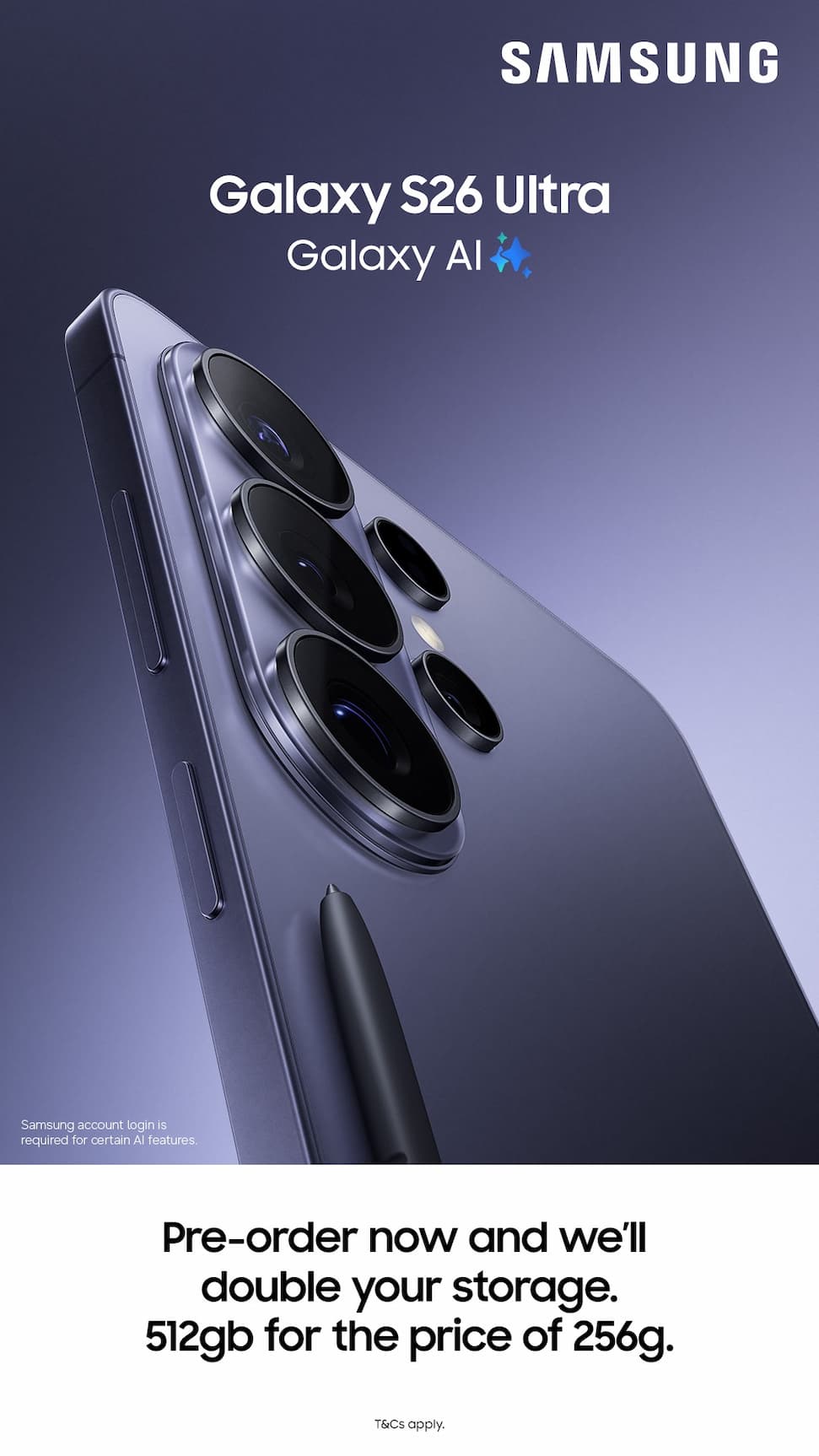 New Samsung S26 Phones