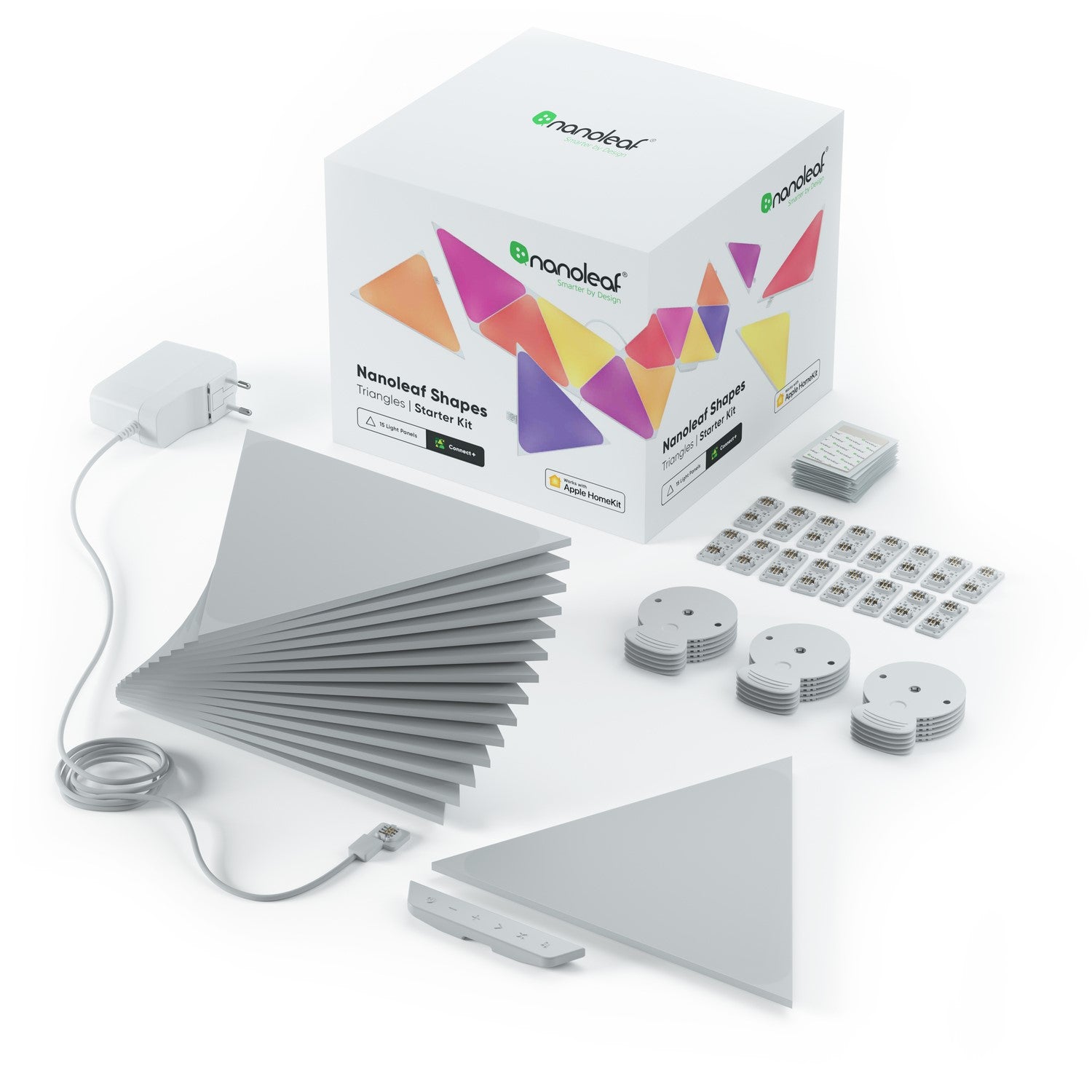 Image of Nanoleaf Triangle Shapes Light Panels Starter Kit Pack of 15