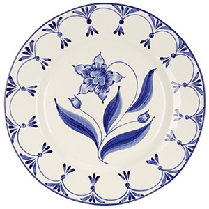 SOUTHERN LIVING • EXCLUSIVELY AT DILLARD'S • Genevieve Collection Blue Hand Painted Dinner Plate • SHOP NOW