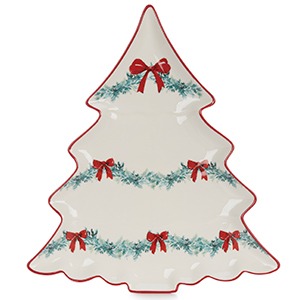 SOUTHERN LIVING • EXCLUSIVELY AT DILLARD'S • Bow Figural Tree Wreath Platter • SHOP NOW