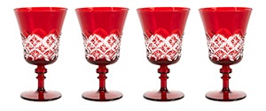 SOUTHERN LIVING • EXCLUSIVELY AT DILLARD'S • Red Etched Goblets, Set of 4 • SHOP NOW