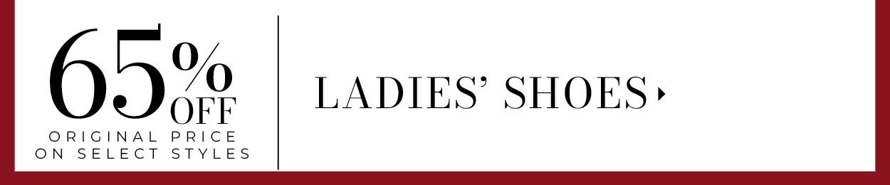 65% off Ladies' Shoes 