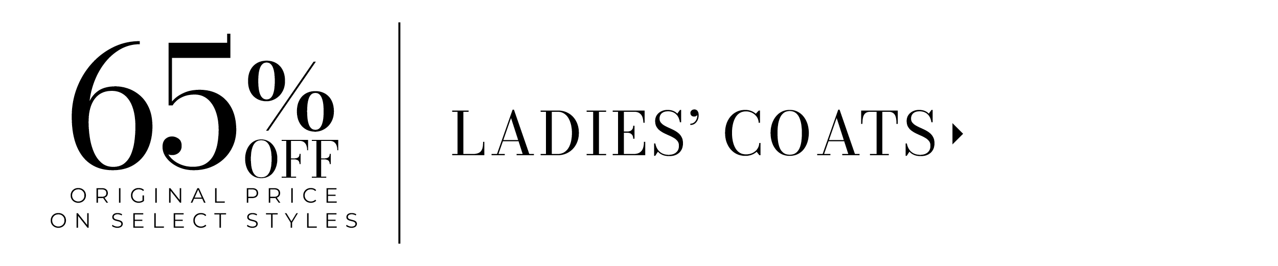 Shop 65% Off Ladies' Coats