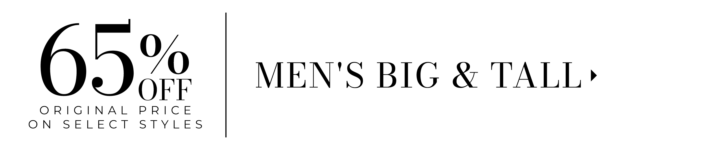 Shop 65% Off Men's Big & Tall