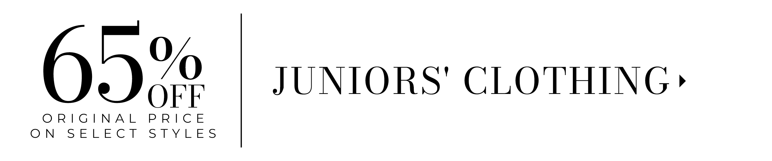 Shop 65% Off Juniors' Clothing