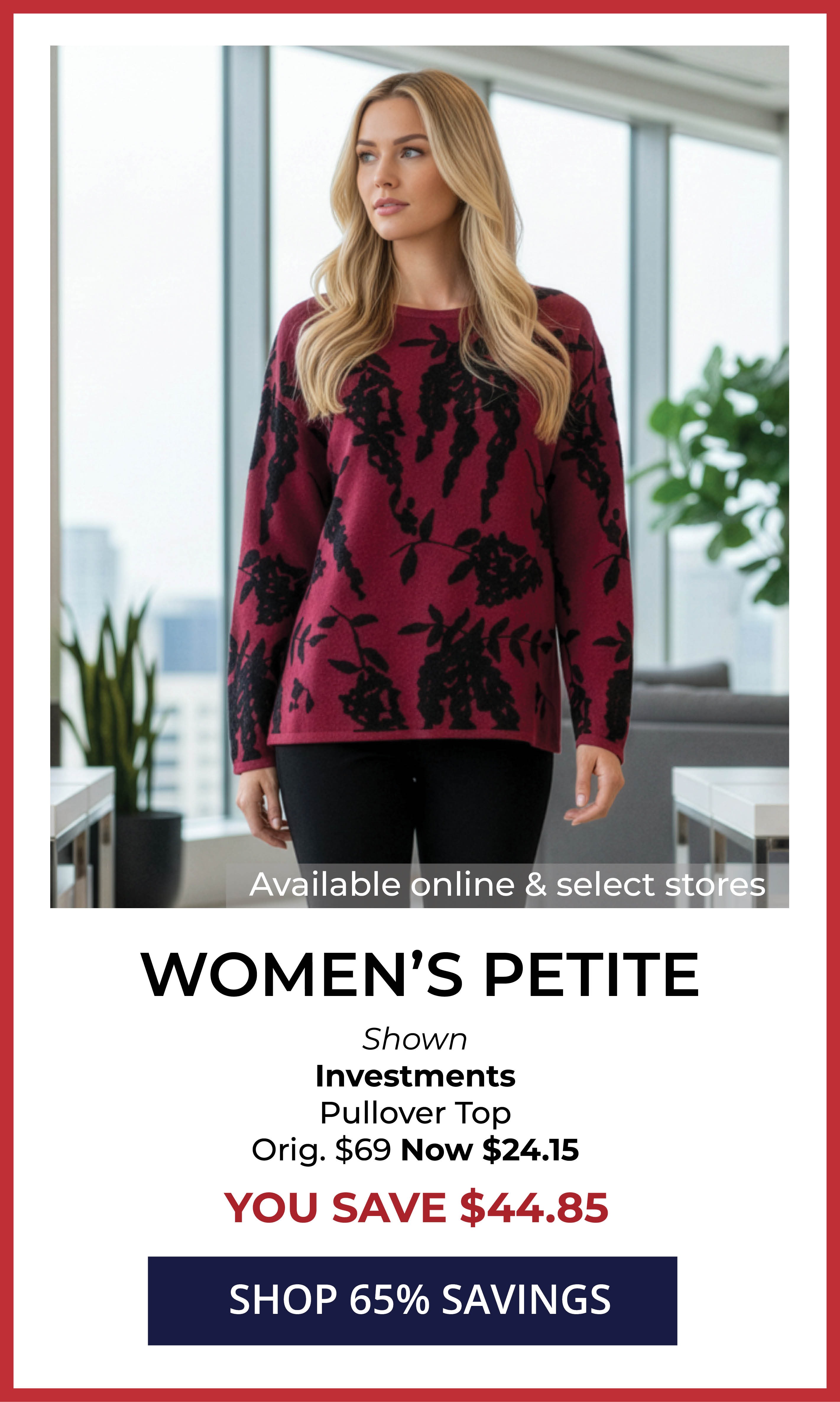 65% Off Women's Petite
