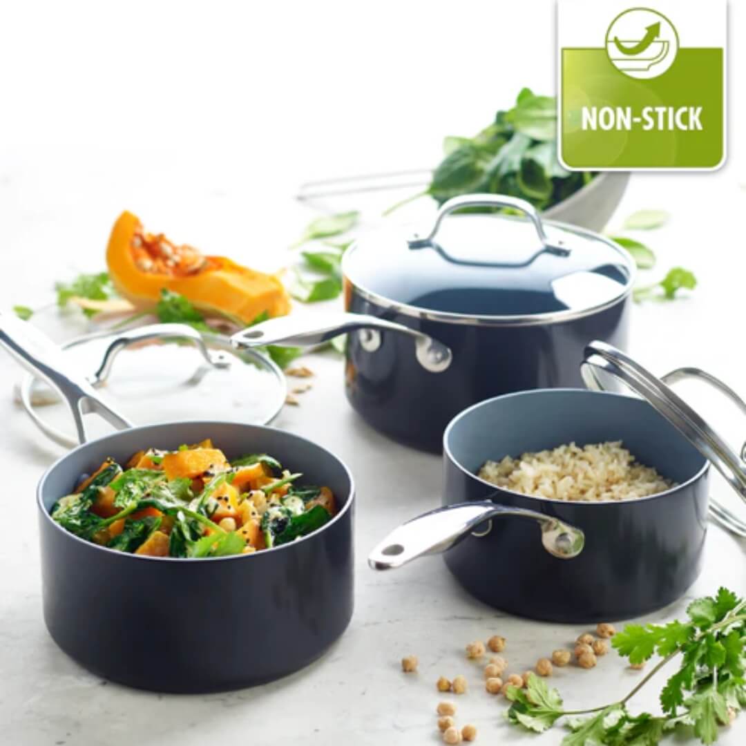 Image of The Original GreenPan Venice Pro Saucepan Set