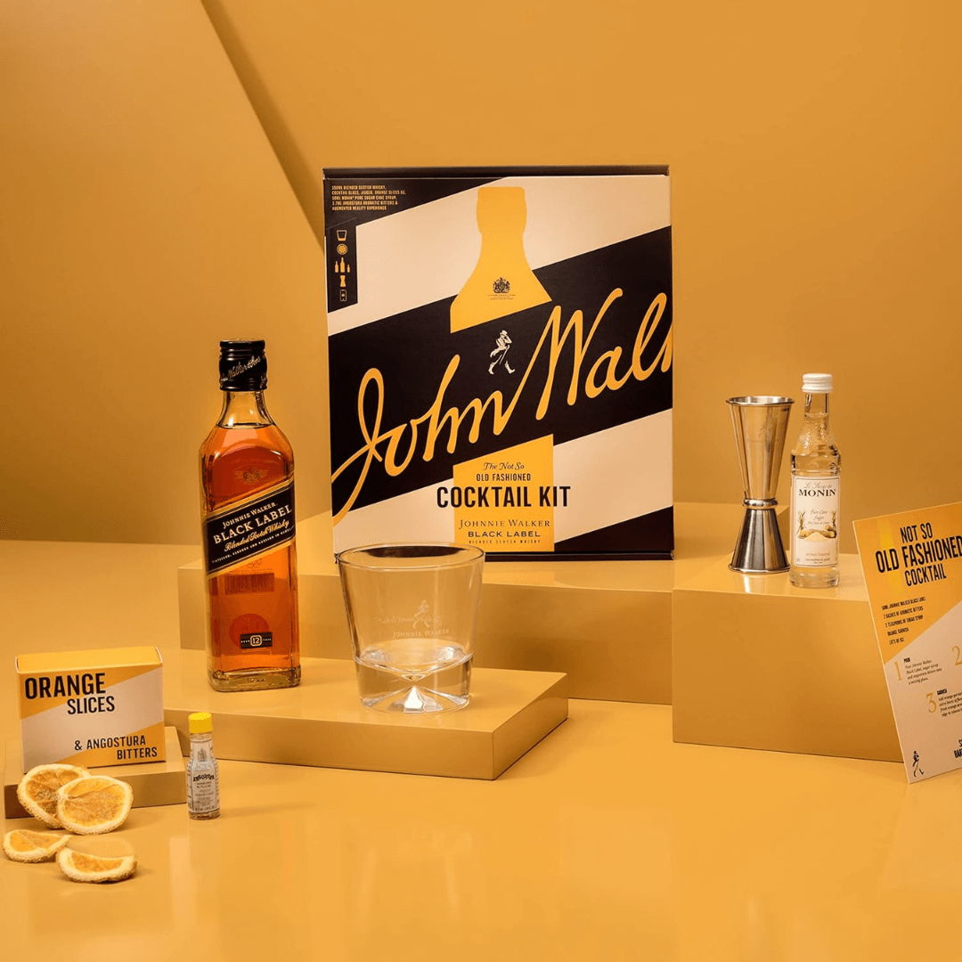 Image of Johnnie Walker Not So Old Fashioned Cocktail Gift Set