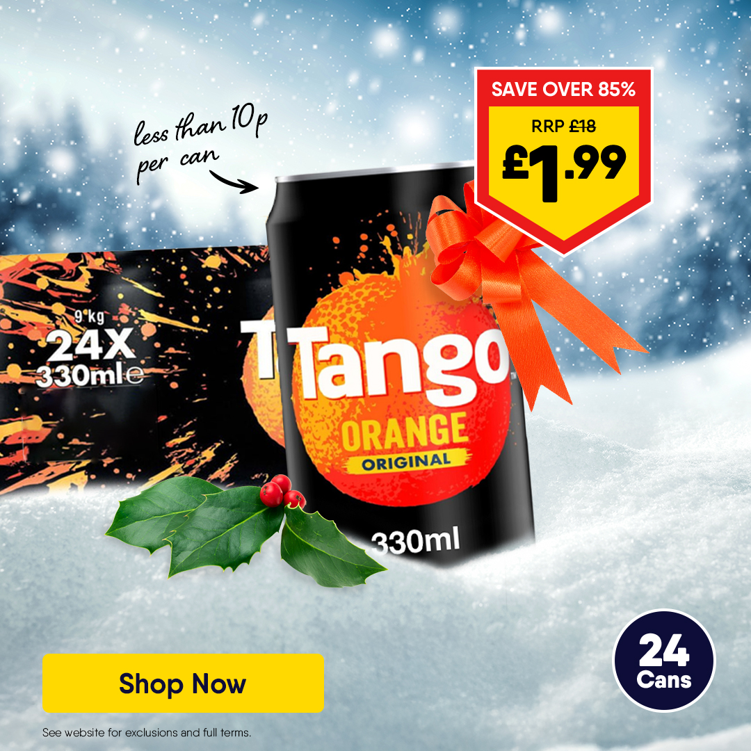 24 cans of Tango