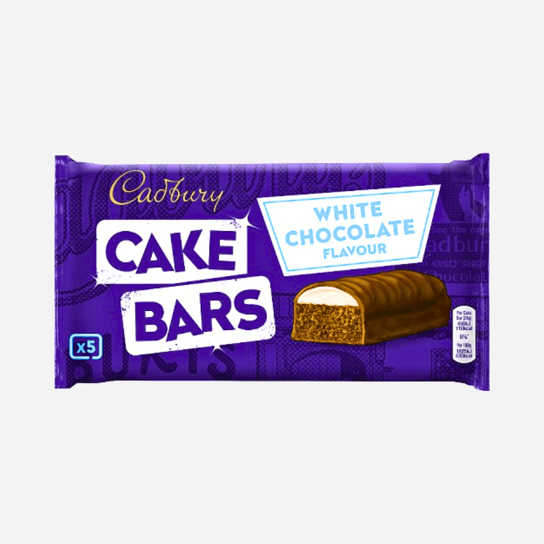 Image of Cadbury White Chocolate Flavour Cake Bars