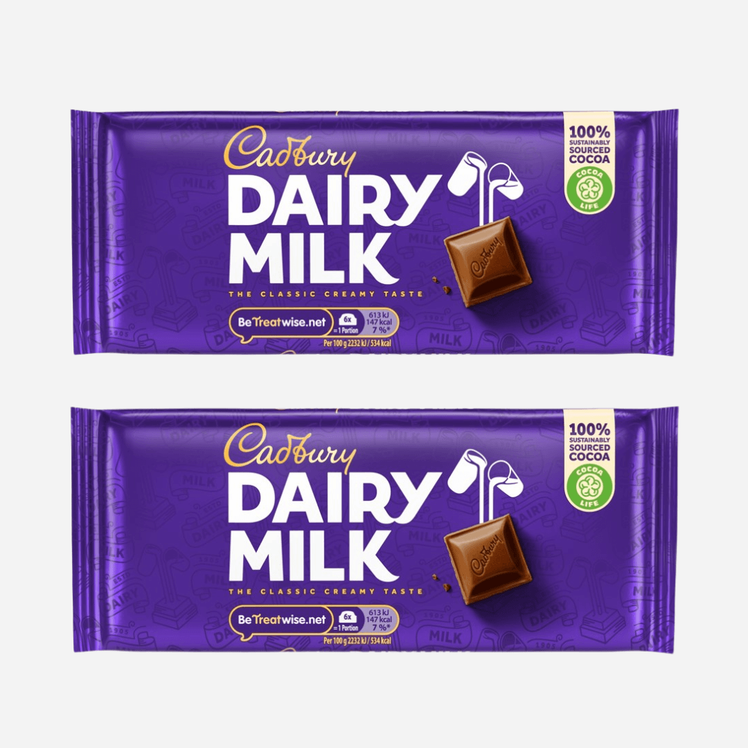 Image of 2 x Cadbury Classic Dairy Milk Chocolate Bars