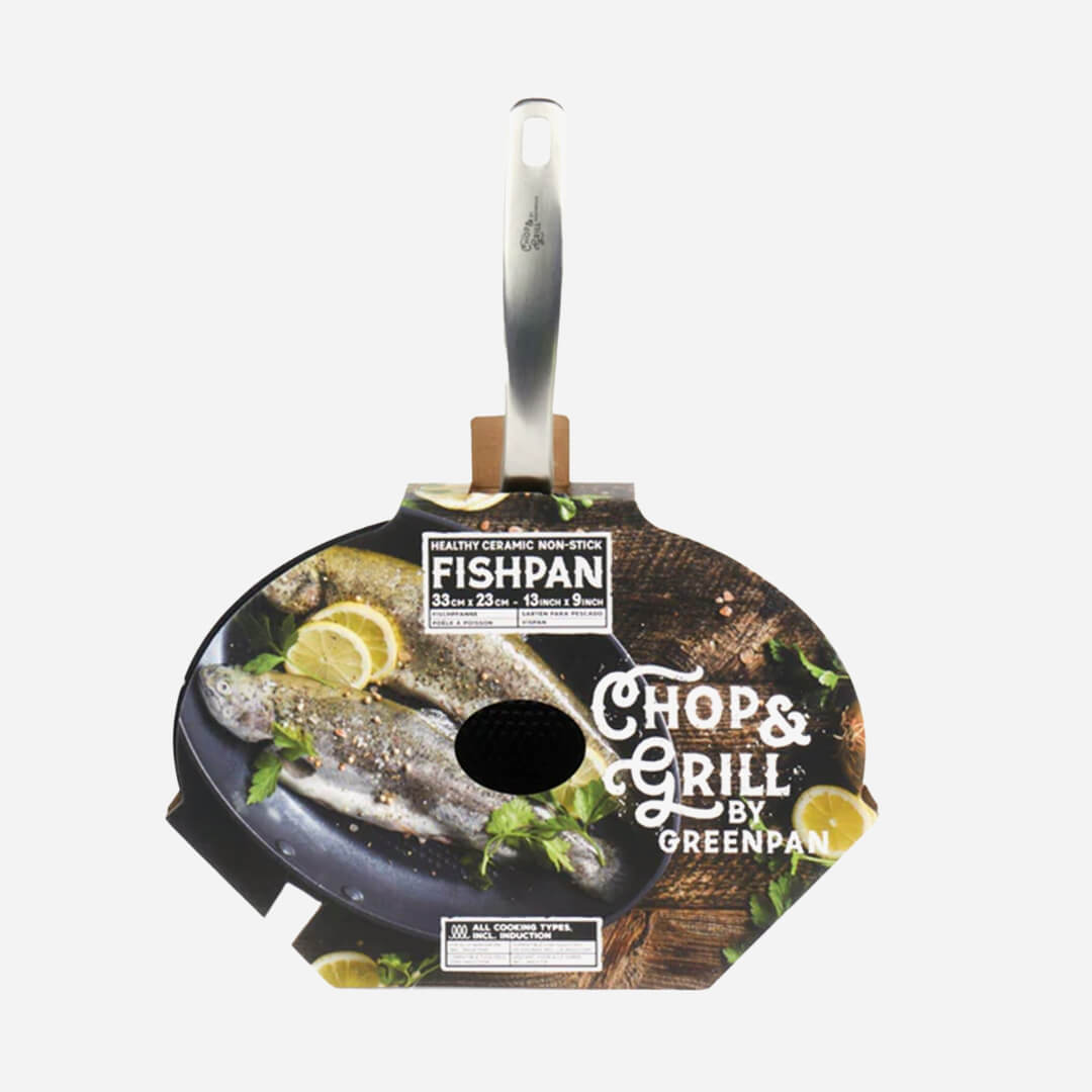 Image of GreenPan Chop &amp; Grill Healthy Ceramic Fish Pan