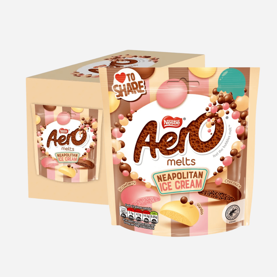 Image of 8 x Aero Chocolate Melts Neapolitan Ice Cream