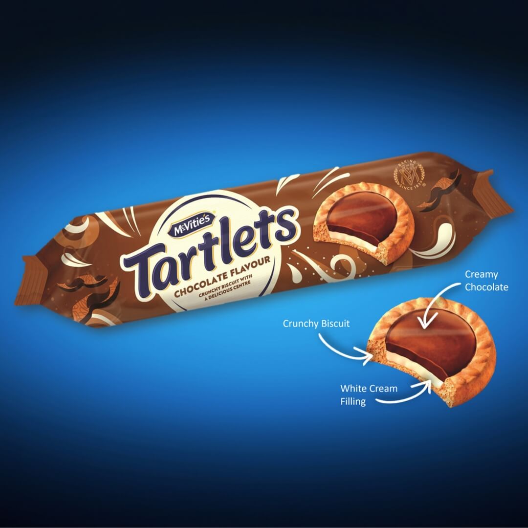 Image of McVities Chocolate Flavour Tartlets Biscuits