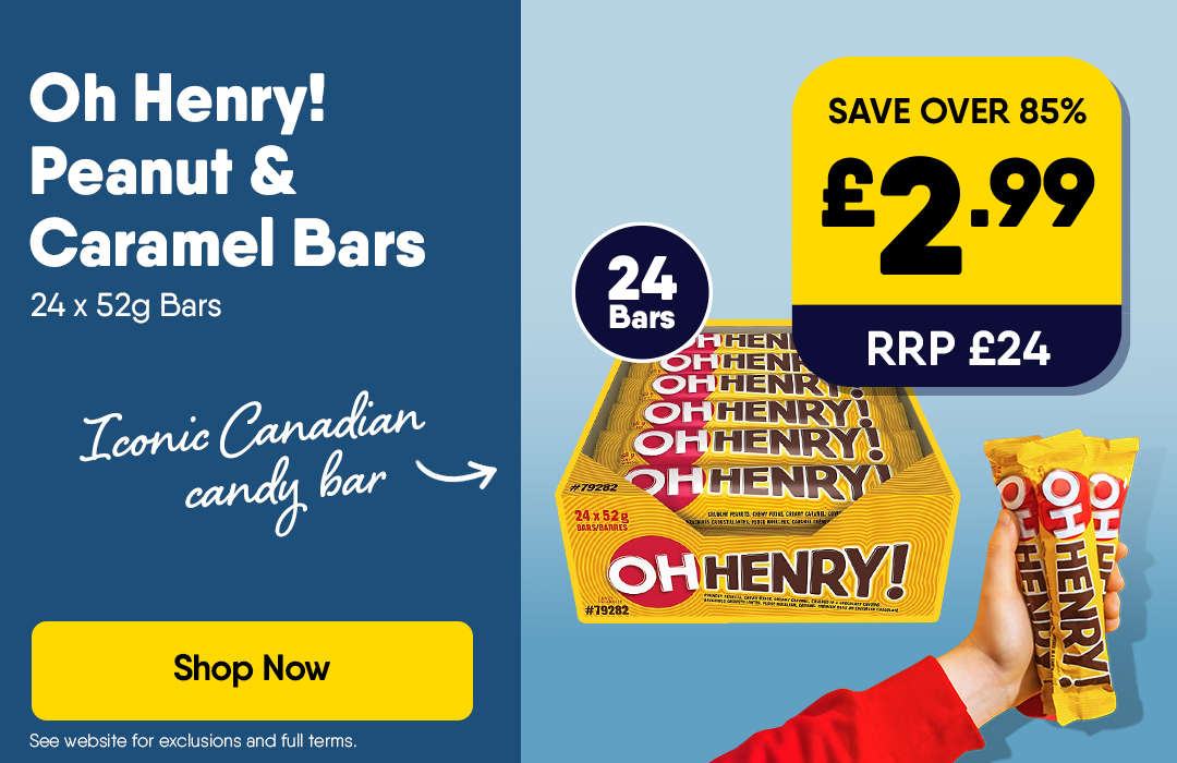 Oh Henry! Peanut & Caramel Bars - £2.99