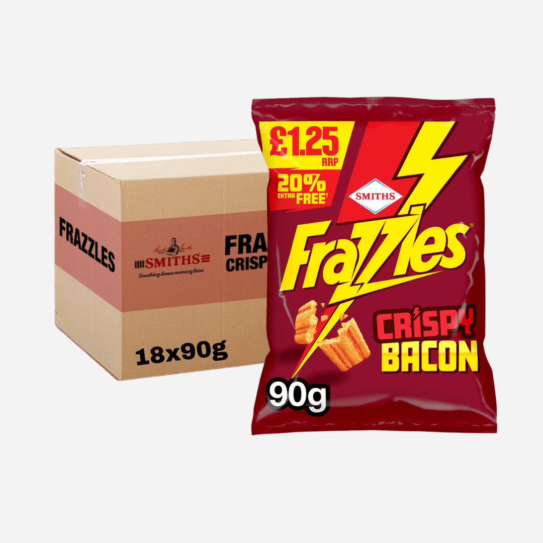 Image of 18 x Smiths Frazzles Bacon Crisps Snacks