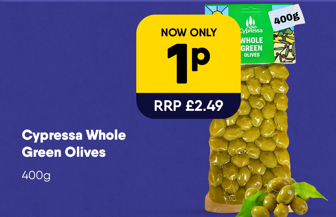 Cypressa Whole Green Olives - 1p