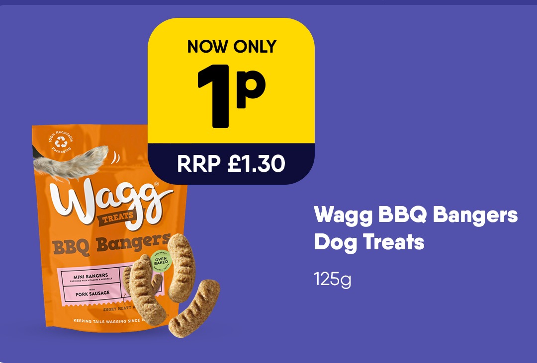 Wagg BBQ Bangers Dog Treats - 1p