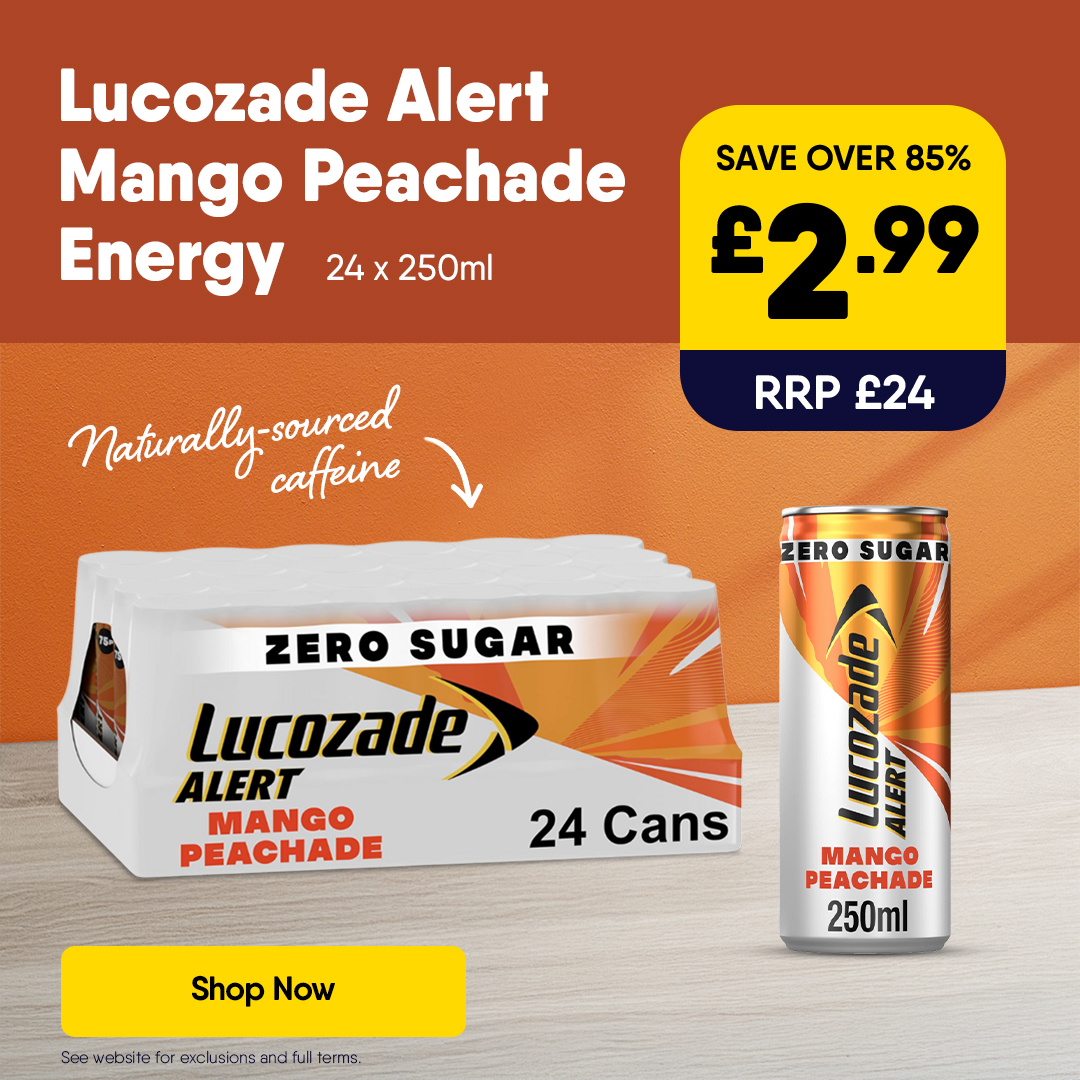 Lucozade Alert Mango Peachade Energy