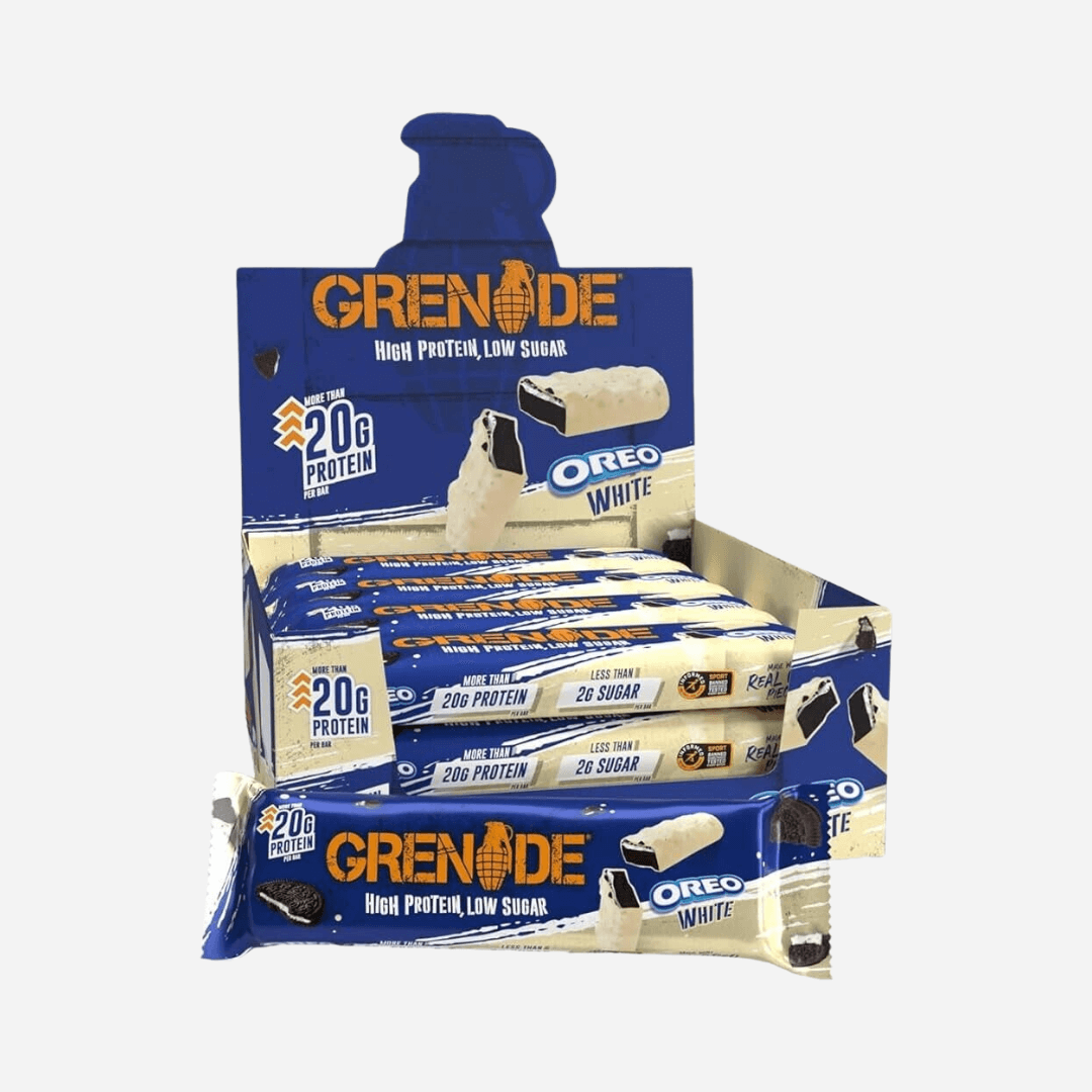 Image of 12 x Grenade High Protein Oreo White Flavour Bars