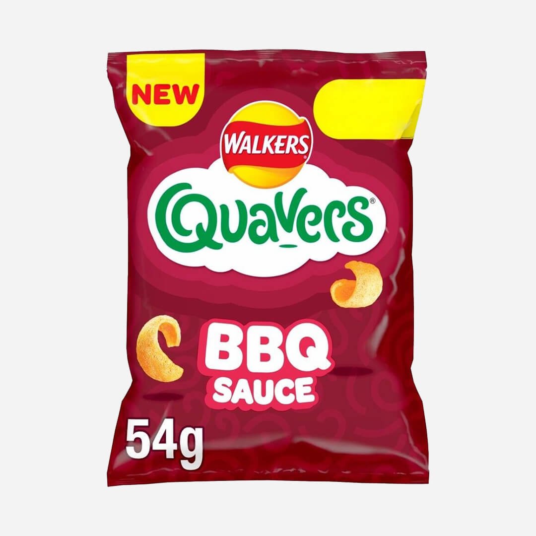 Image of 18 x Walkers Quavers BBQ Sauce Flavour Crisps