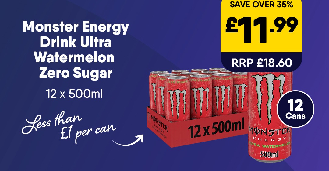 12 x Monster Energy - £11.99