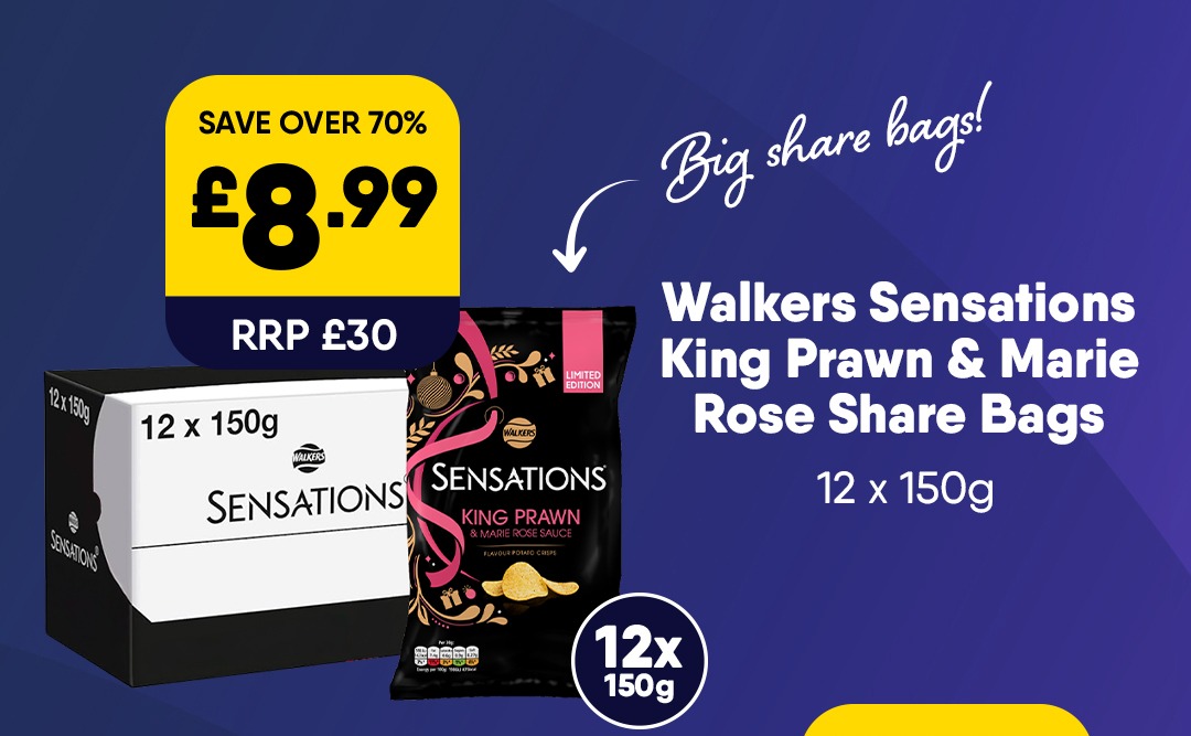 12 x Walkers Sensations - £8.99