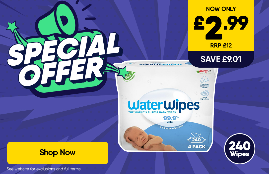 240 Waterwipes - £2.99