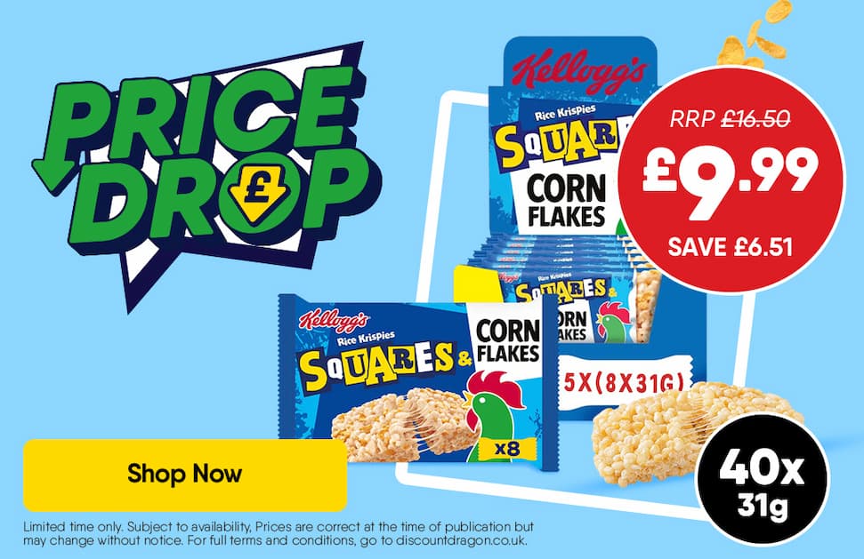 40 x Kellogg's Rice Krispies Squares bars £9.99