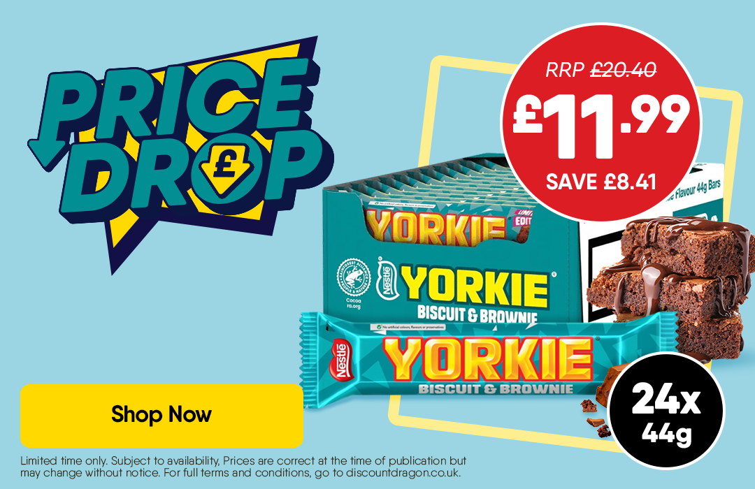 24 x 44g Bars Nestle Yorkie Chocolate Bar