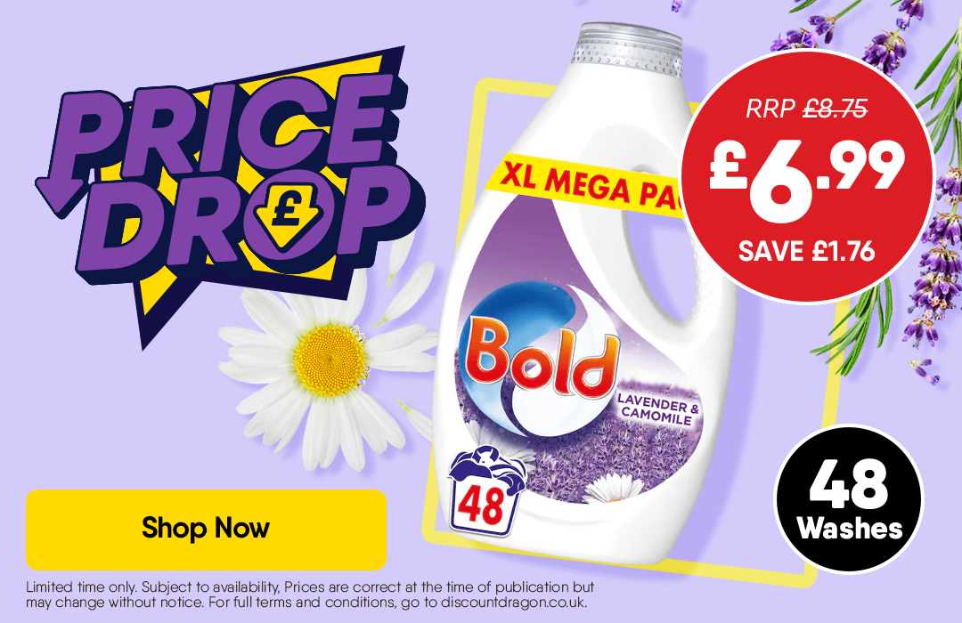 Bold 2-in-1 48 washes £6.99 - RRP £8.75