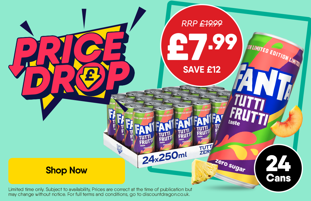24 x 250ml Fanta Tutti Fruitti £7.99 - RRP £19.99