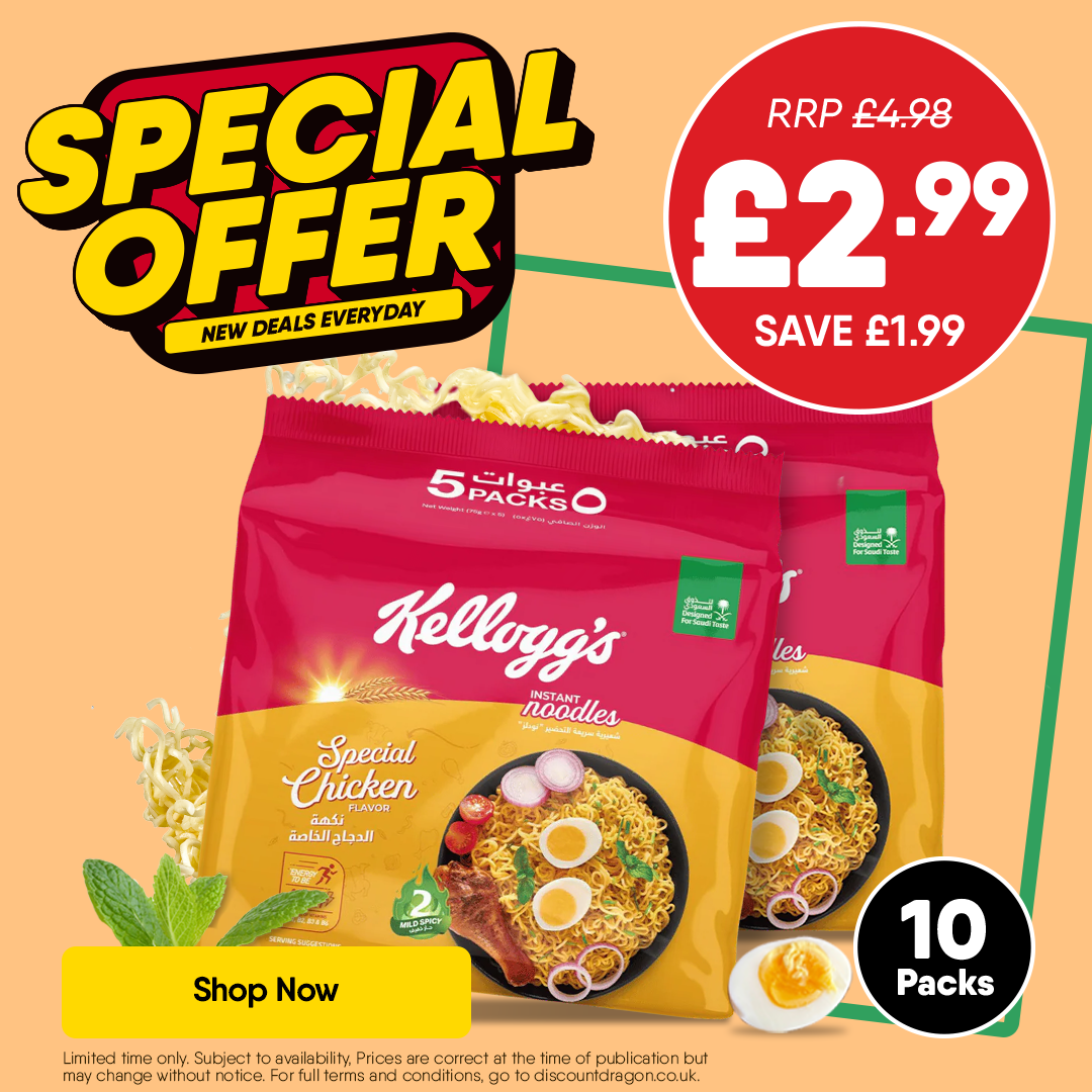 10 x Kellogg's special chicken noodles £2.99