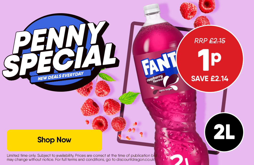 2L Fanta Raspberry 1p - RRP £2.15