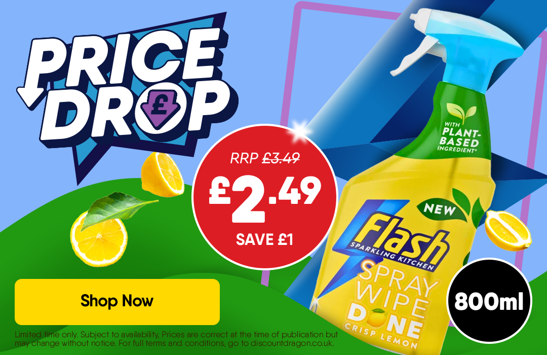 800ml Flash Kitchen Spray £2.49 - RRP £3.49