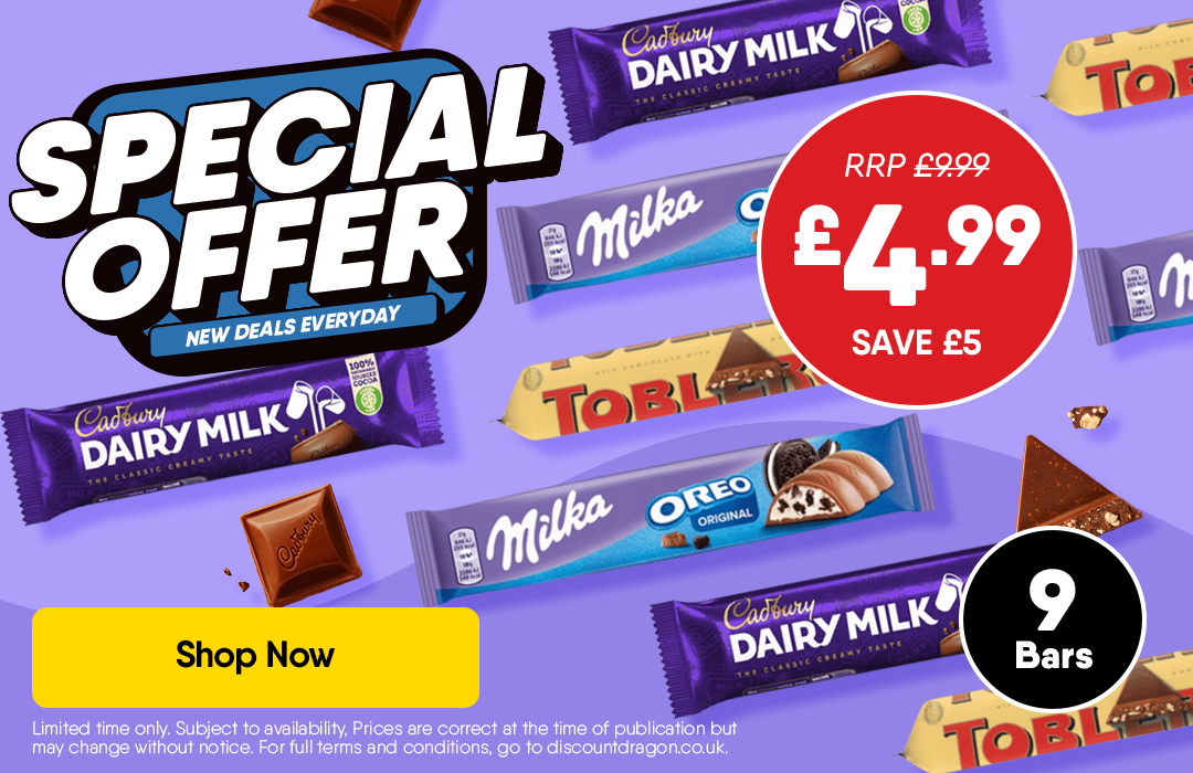 9 x Toblerone, Dairy Milk, Milka Bundle - RRP £9.99