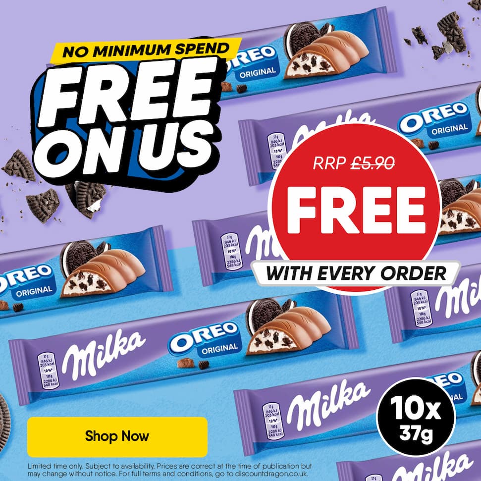 10 x Milka Oreo bars Free every order - RRP £5.90
