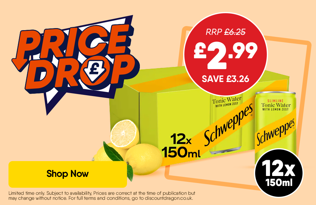 12 x 150ml Schweppes £2.99