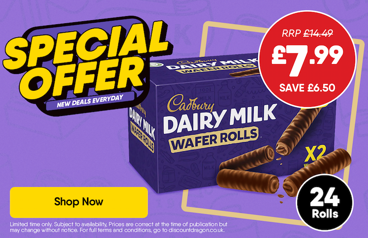 24 x Dirt Milk Wafer Rolls £7.99 - RRP £14.49