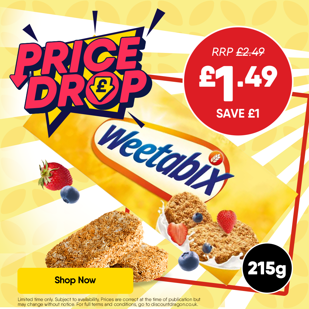 215g Pack Weetabix Original £1.49