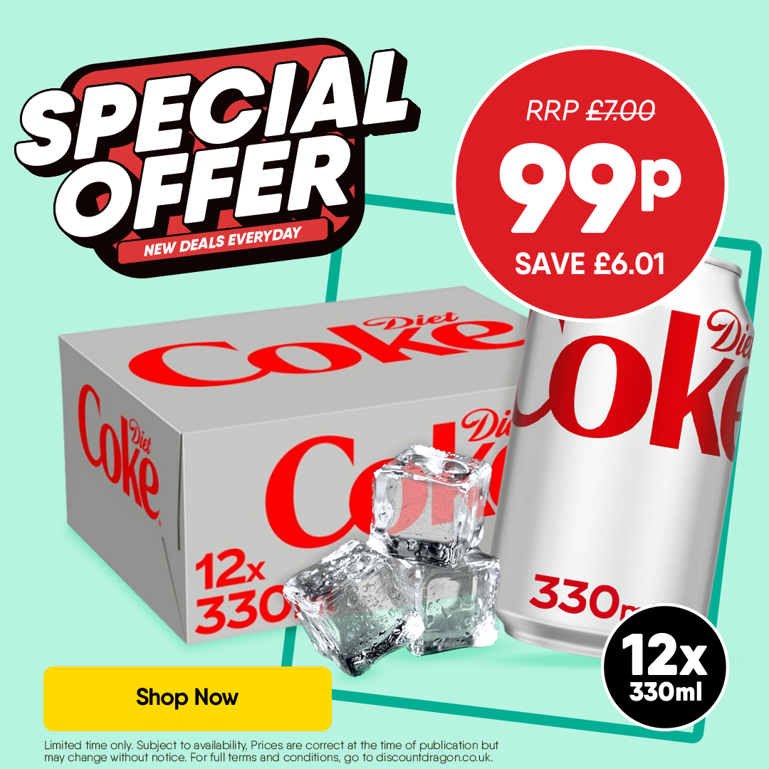 12 x 330ml Diet Coke cans 99p - RRP £7