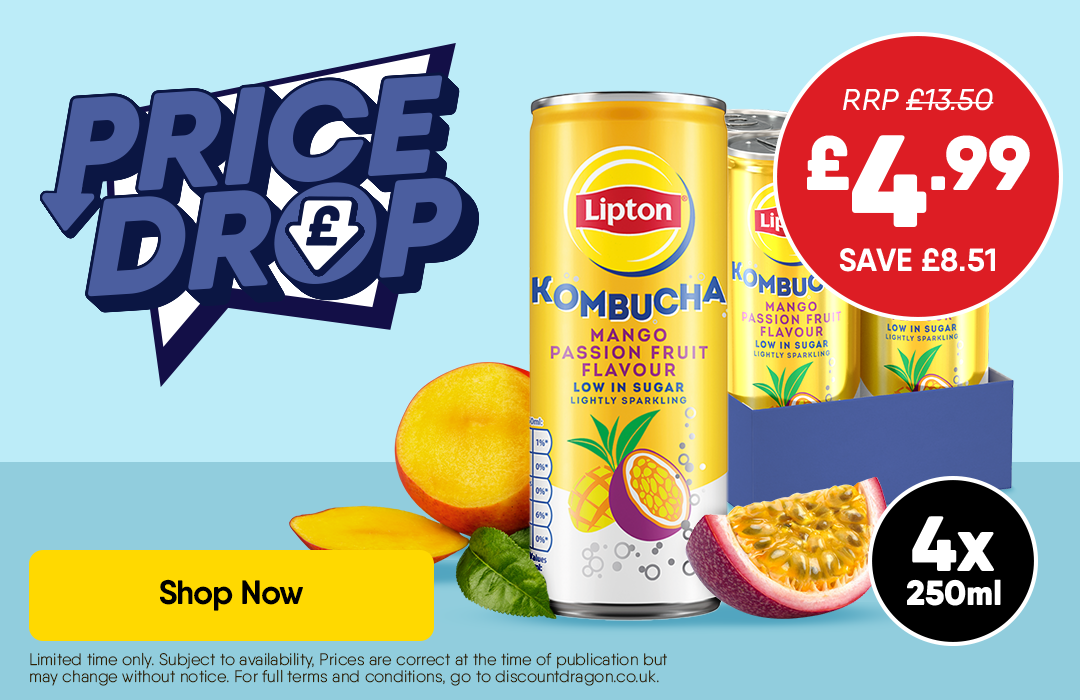4 x Lipton Kombucha £4.99 - RRP £13.50