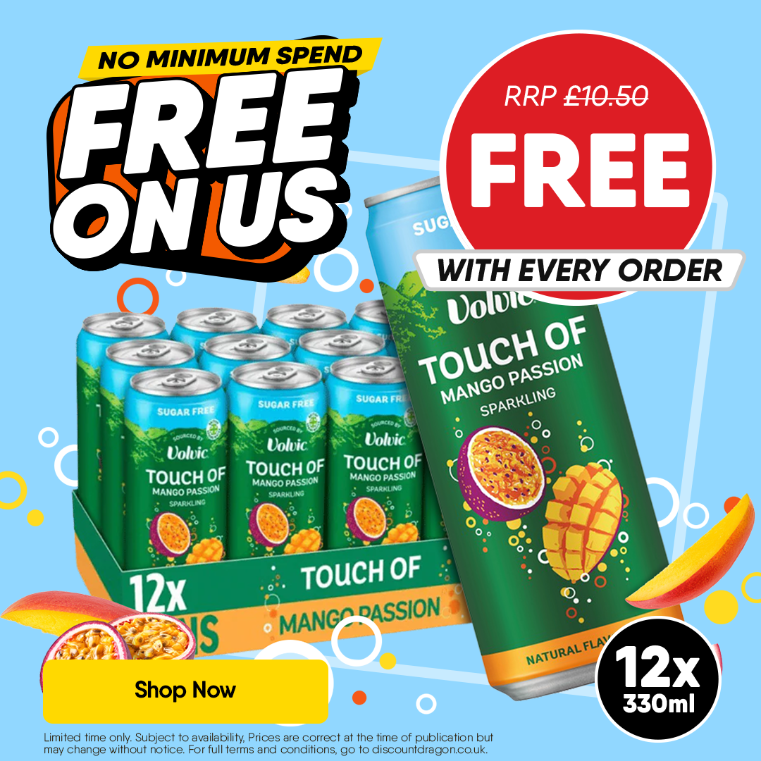 12 x Volvic sparkling free every order - RRP £10.50