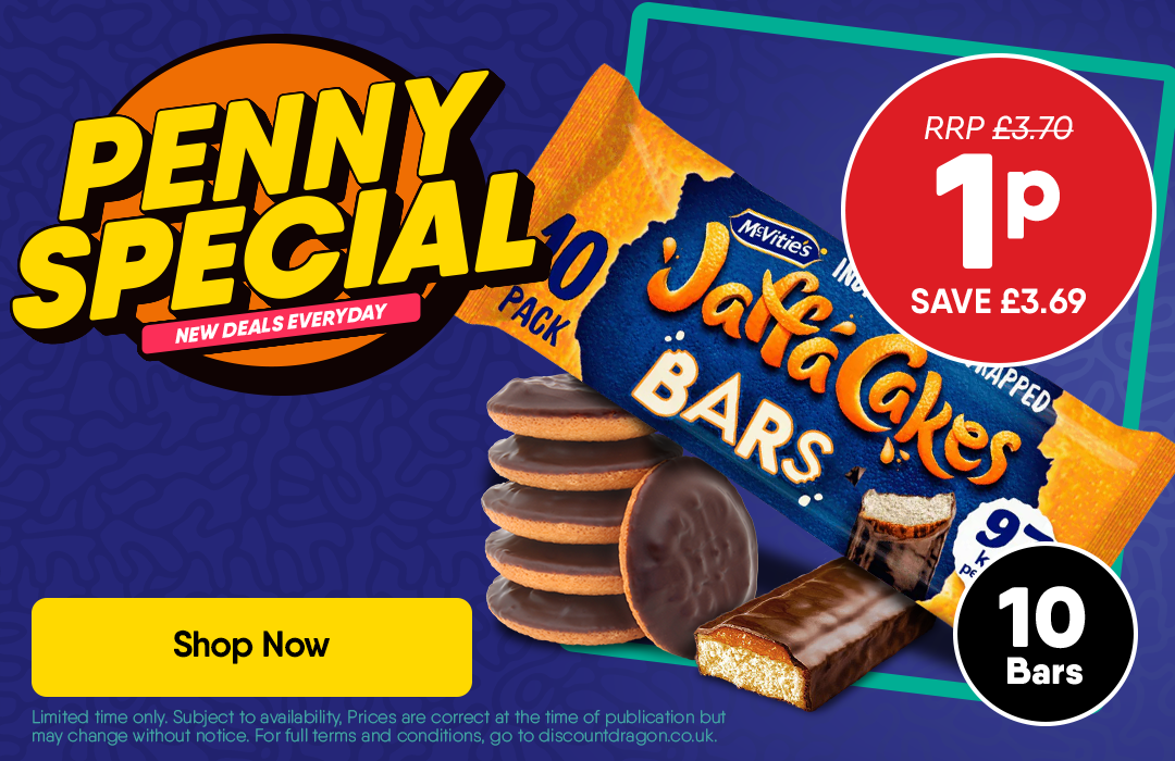 10 x Jaffa Cake bars 1p - RRP £3.70