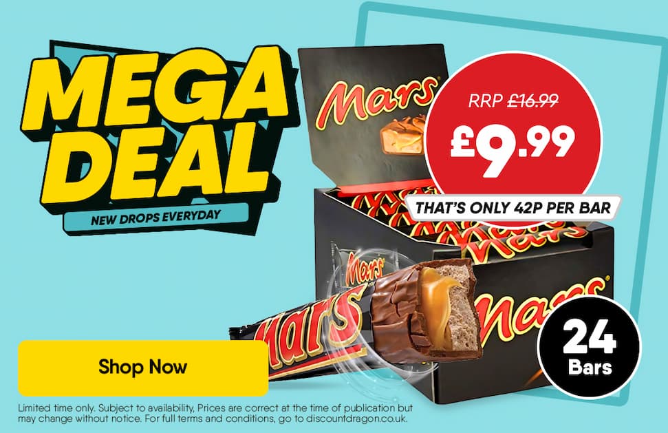 24 x Mars bars £9.99 - RRP £16.99