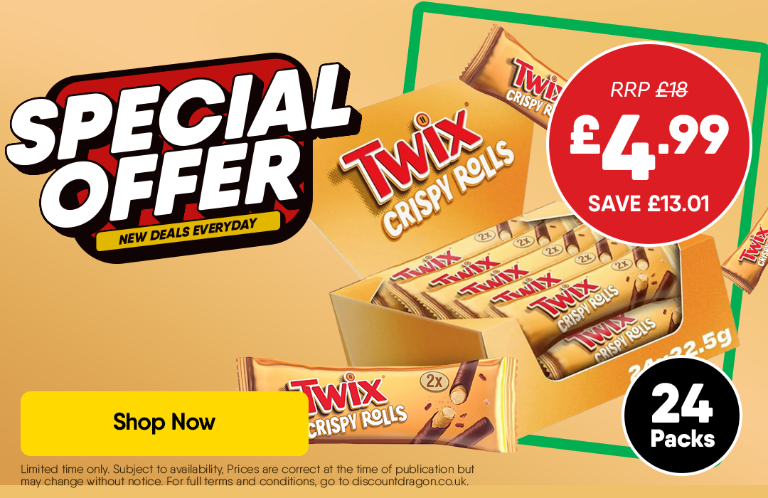 24 x Twix Crispy Rolls - 4.99